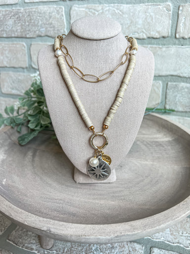 Kiawah Convertible Necklace (Sand) - Michigan Southern Charm