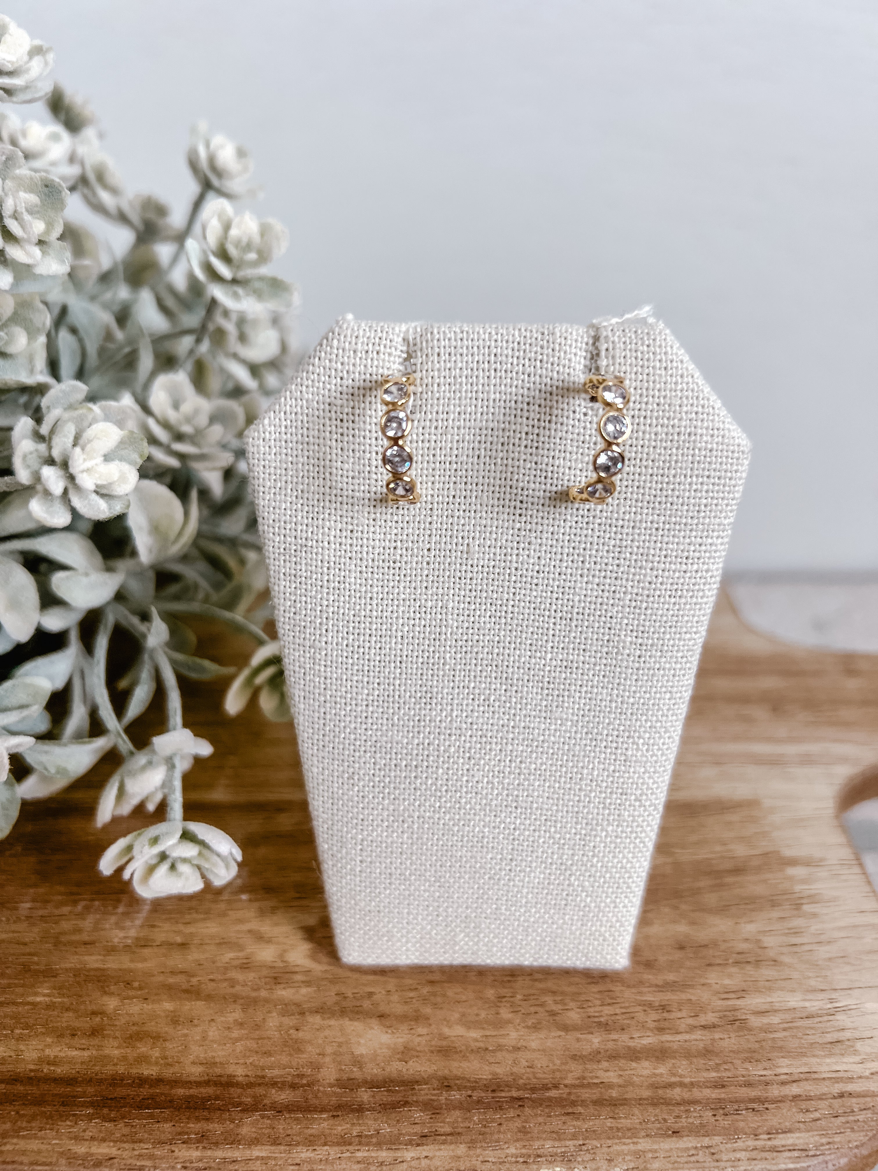 Gold Filled Shiny Huggie Earrings