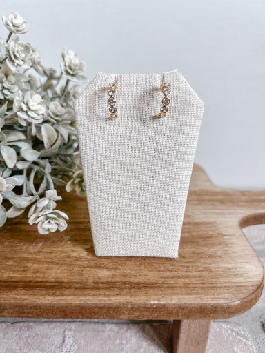 Gold Filled Shiny Huggie Earrings