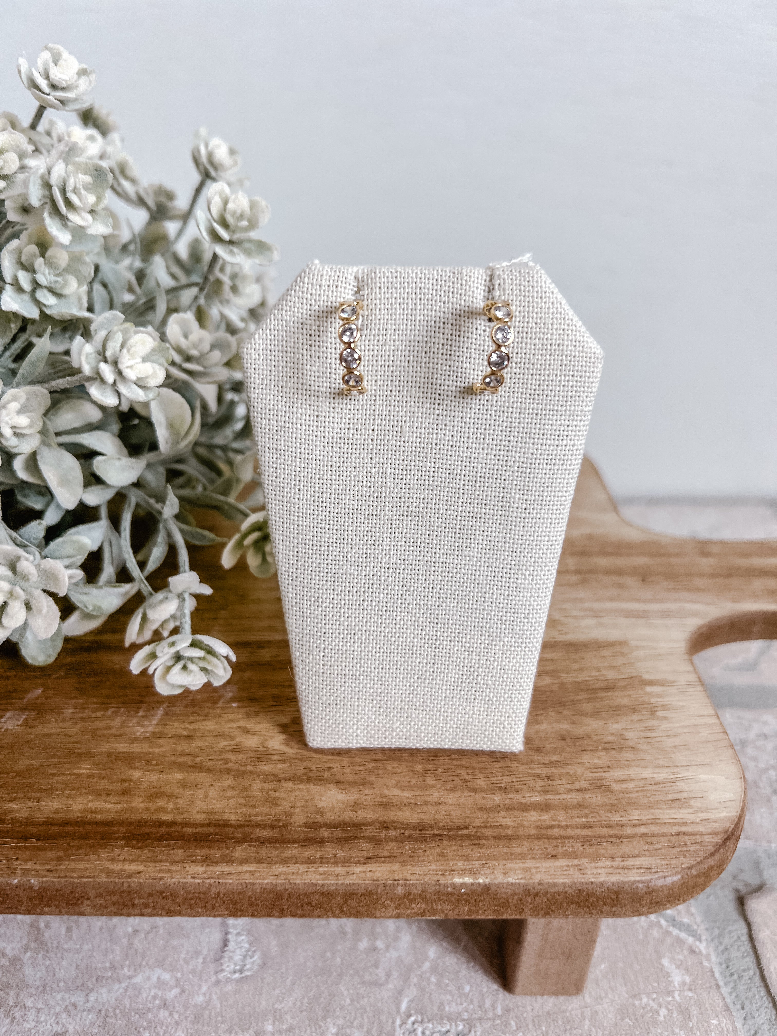 Gold Filled Shiny Huggie Earrings