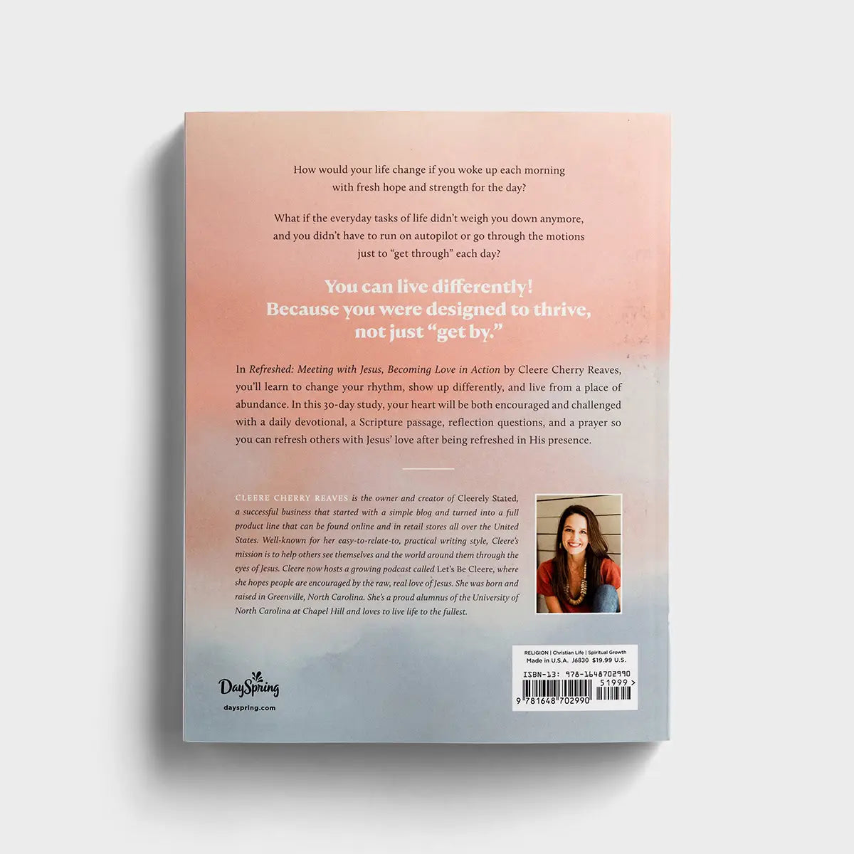 Cleere Cherry Reaves - Refreshed: Meeting with Jesus, Becoming Love in Action - Devotional Guide - Michigan Southern Charm