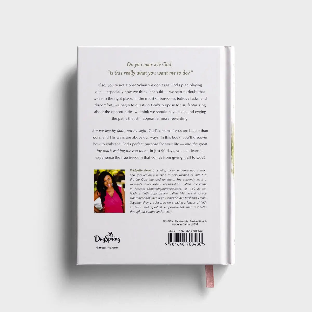 Bridgette Reed - Release: 90 Days to Embrace God's Plans for Your Life - Michigan Southern Charm