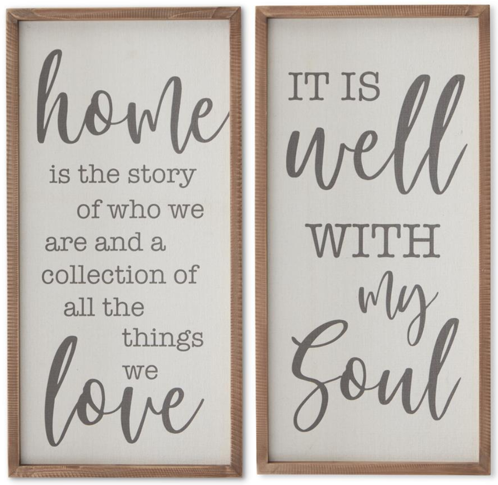 31.5 Inch Wood Framed Linen Signs - Michigan Southern Charm