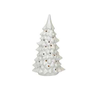 10.25 Stoneware LED Tree - Michigan Southern Charm