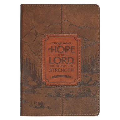 Journal Classic Brown Those Who Hope in the Lord Isa. 40:31 - Michigan Southern Charm