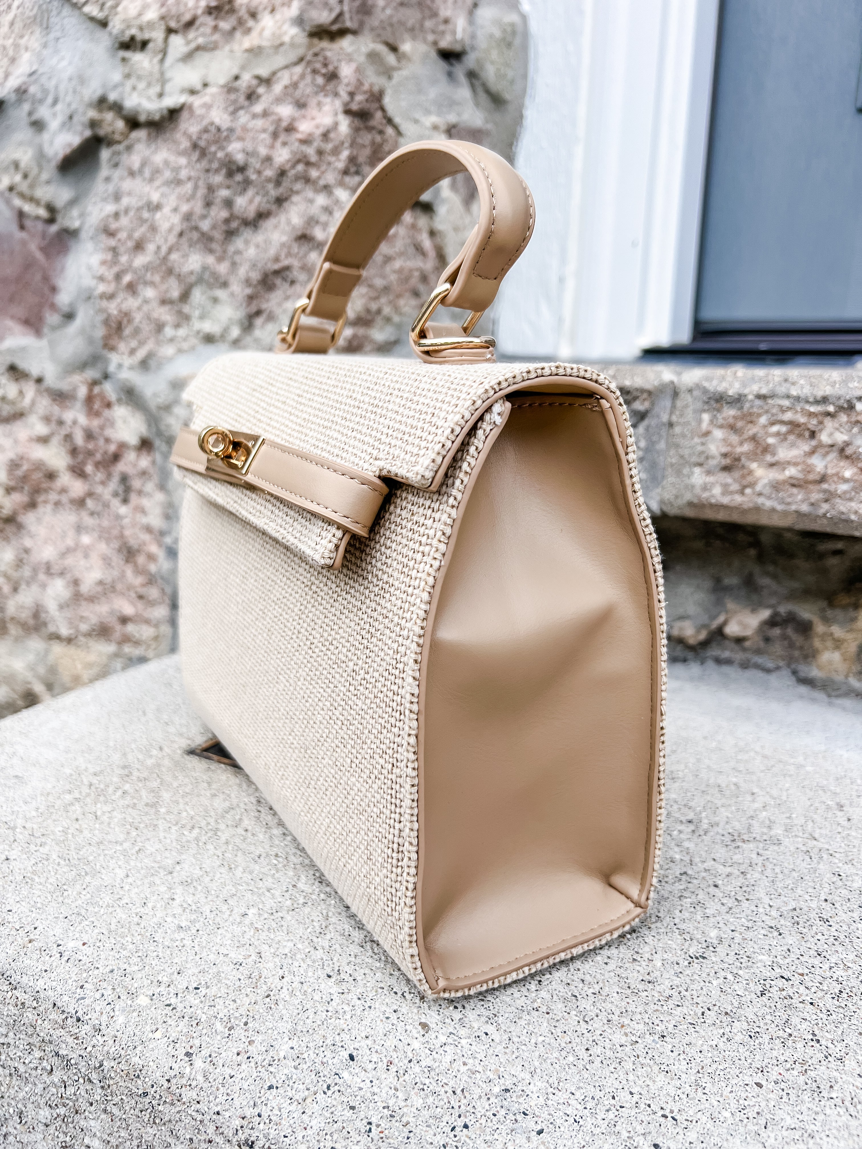Adeline Weave Cotton Crossbody Bag