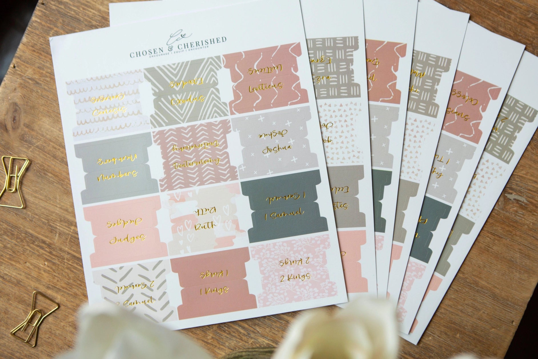 Neutral Bible Tabs - Michigan Southern Charm