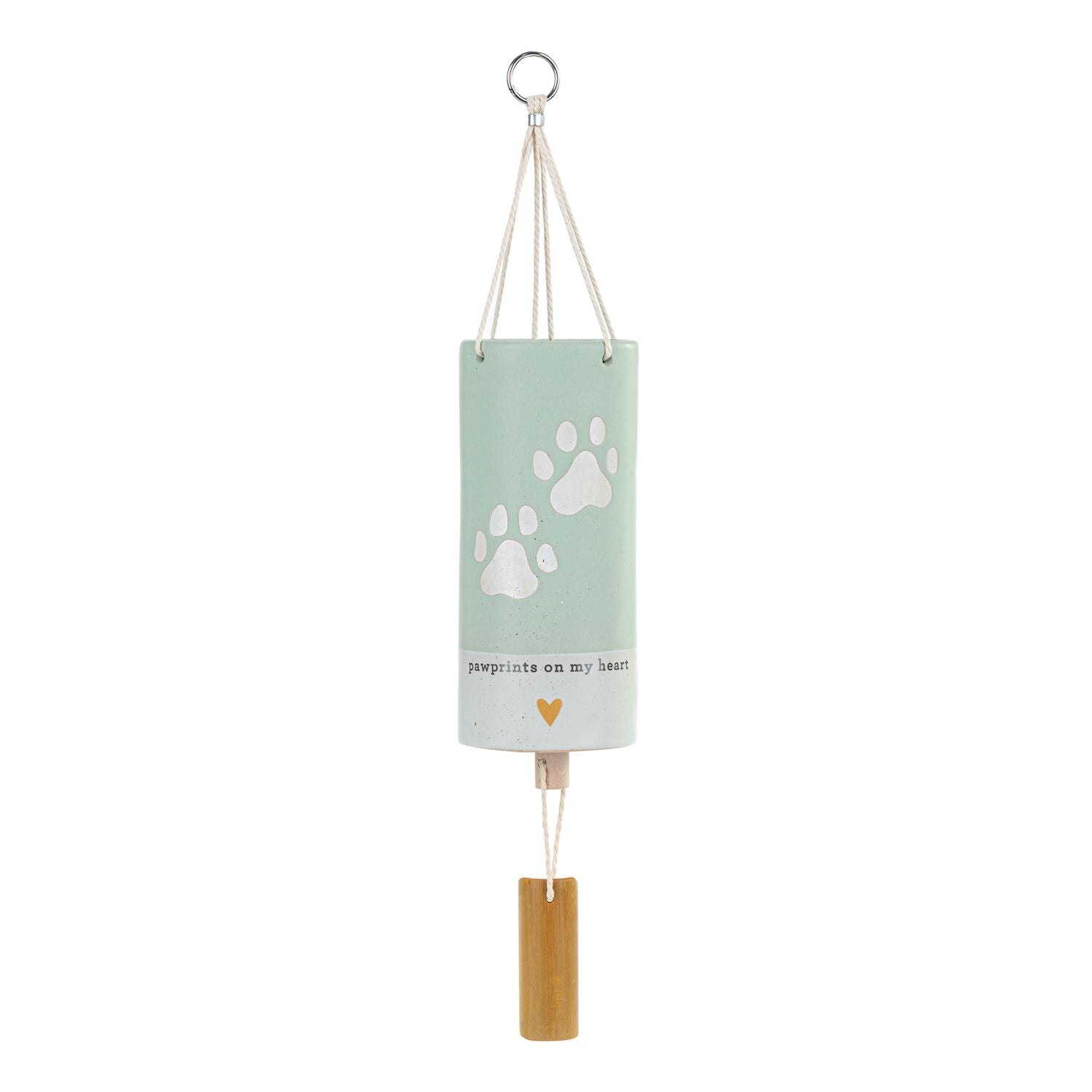 Paw Prints Inspired Wind Chime - 3x7in