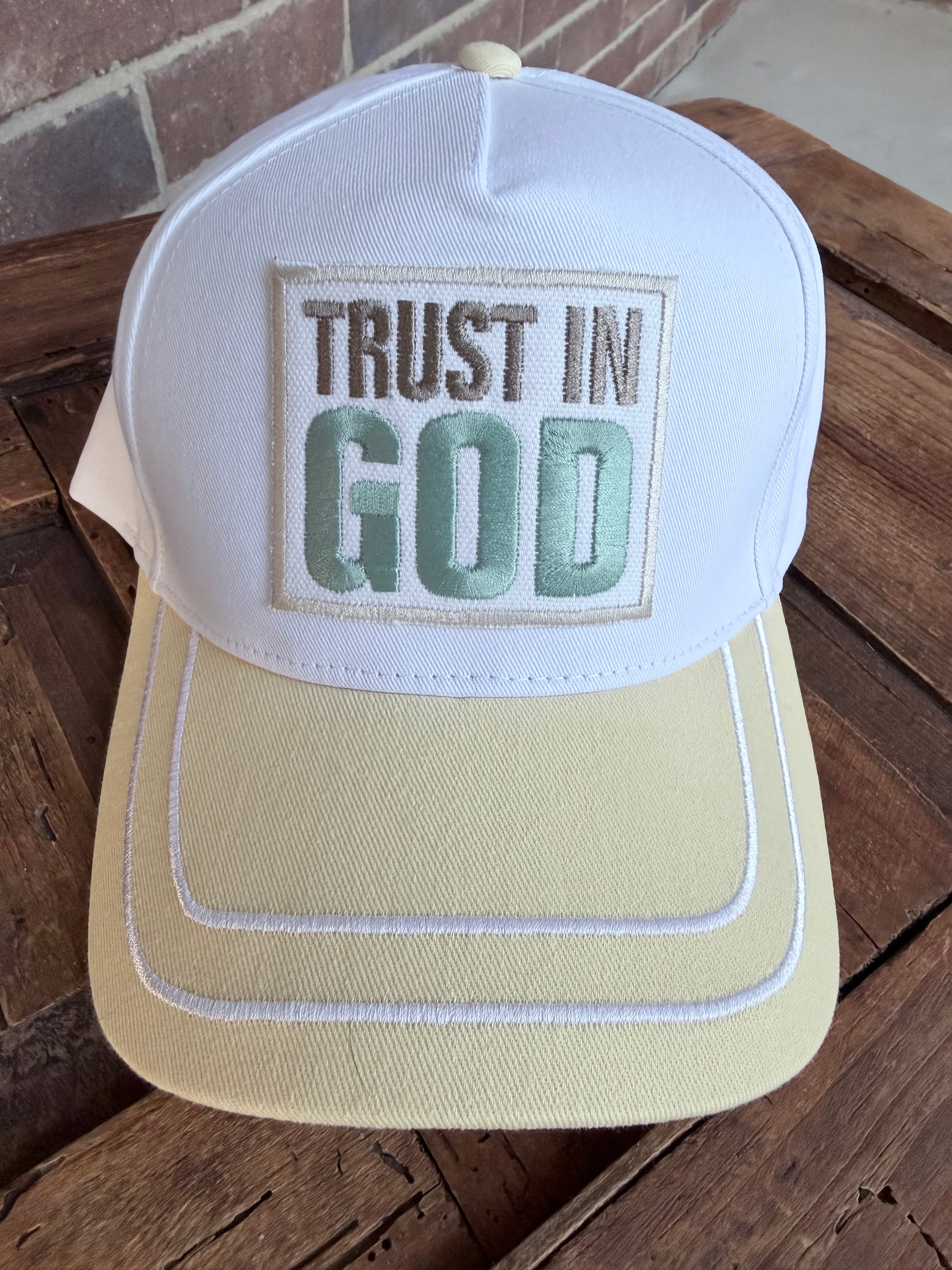 Trust In God Yellow Hat