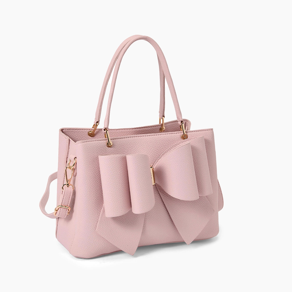 Jenna Bow Fall Satchel Purse Blush