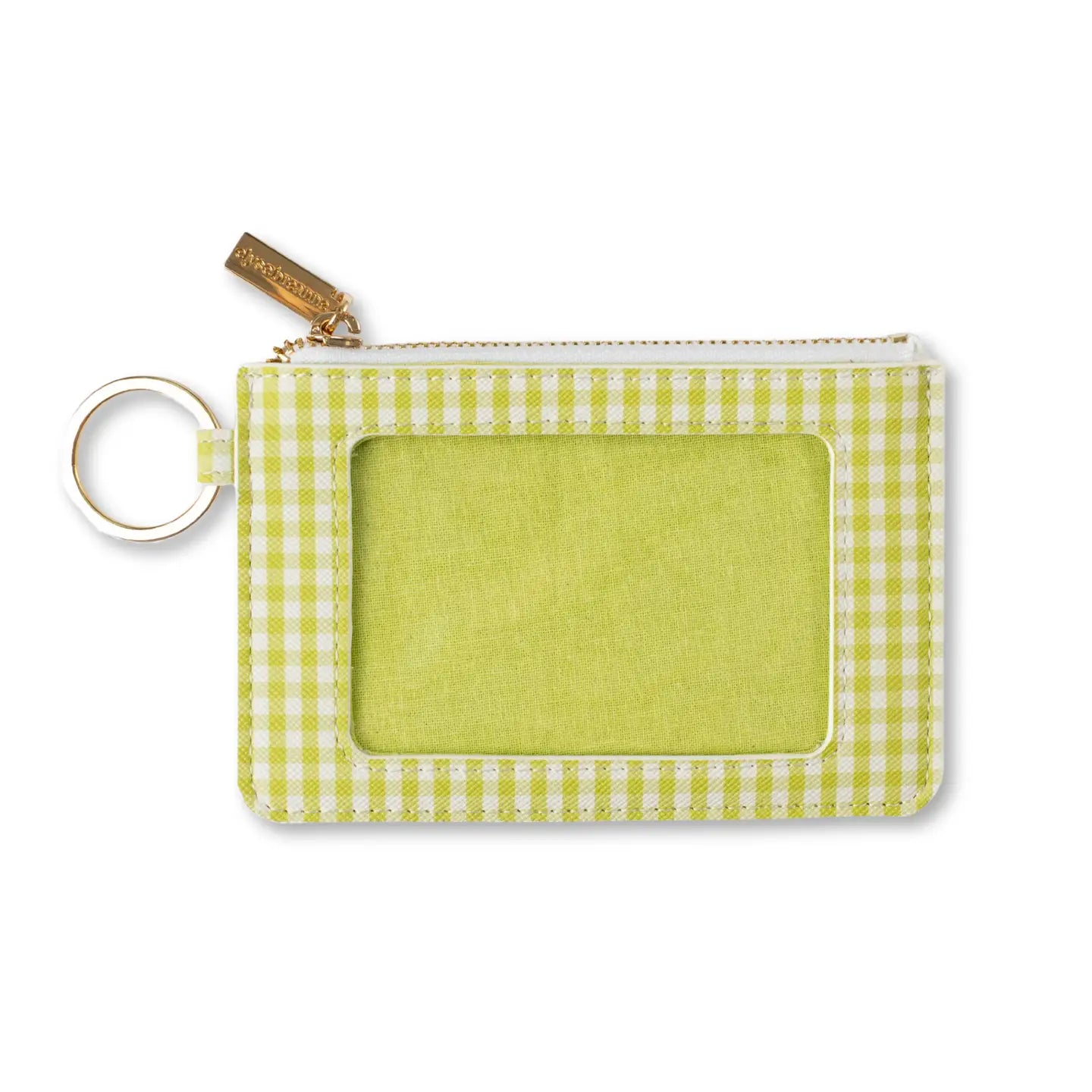 Green Gingham Id Holder