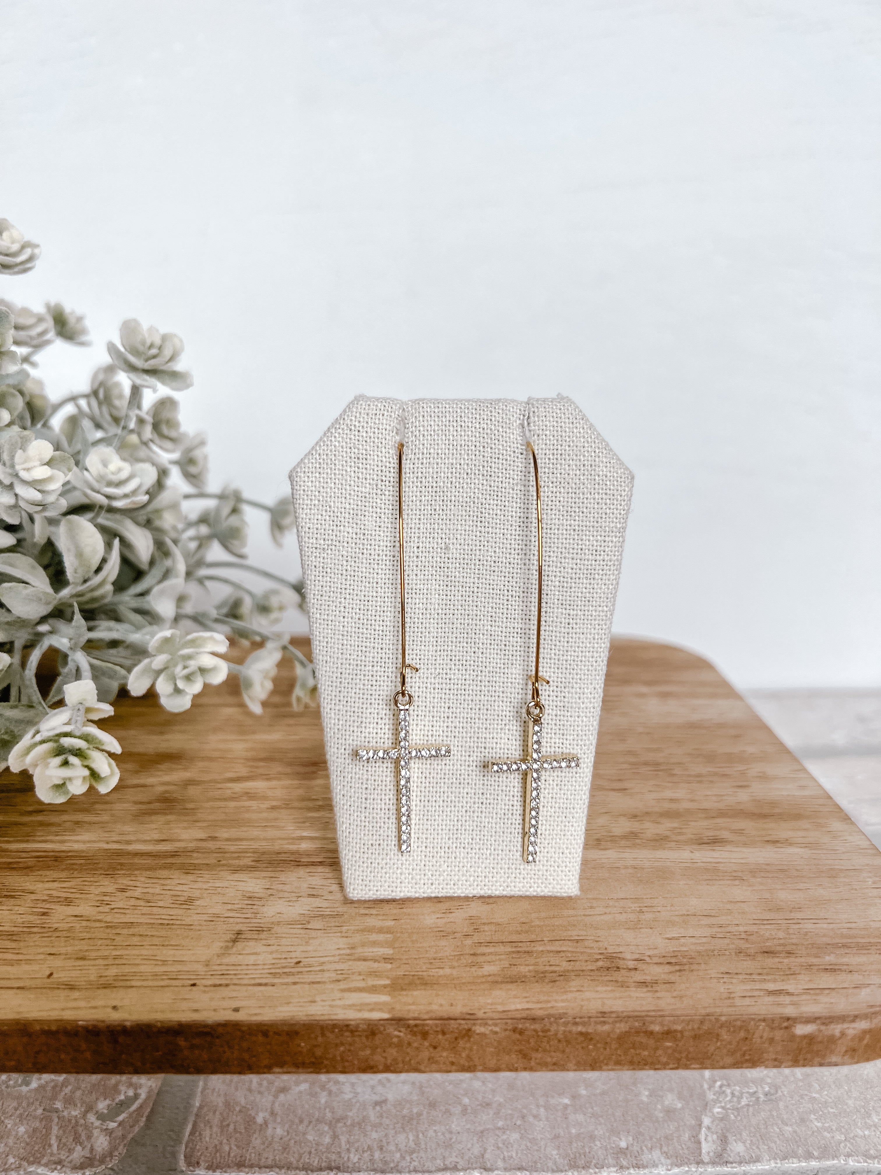 Dangled Cross Earrings - Michigan Southern Charm