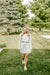 Striped Grey & White Side Pocket Dress - Michigan Southern Charm