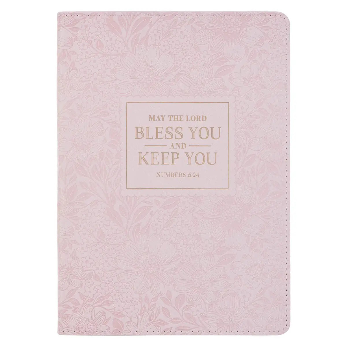 Journal Classic Pink Bless You and Keep You Num. 6:24 - Michigan Southern Charm