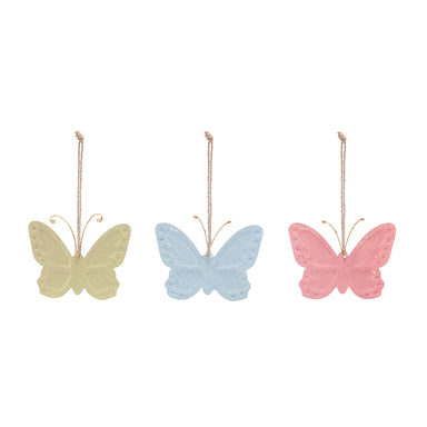 Paper Mache Butterfly Ornaments 4.5x3.5in - Michigan Southern Charm