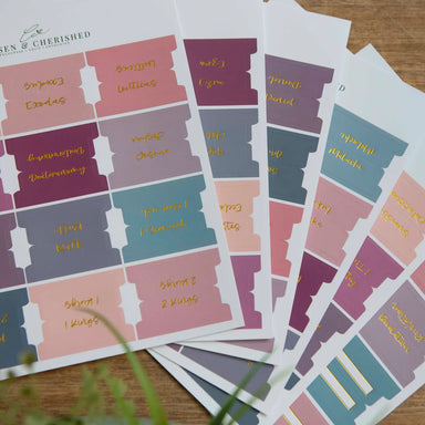 Ombre Bible Index Tabs | Colorful Bible Tabs - Michigan Southern Charm