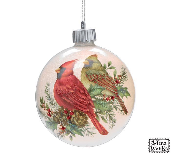LIGHT UP CARDINAL COUPLE ORNAMENT