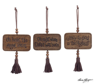 MANGO WOOD RELIGIOUS ORNAMENTS - Michigan Southern Charm