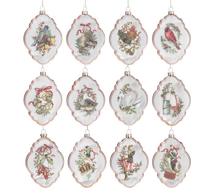 12 DAYS OF CHRISTMAS ASSORTED ORNAMENTS