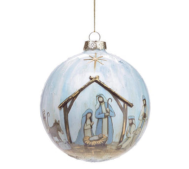 ORNAMENT HUMBLE HOPE MANGER SCENE - Michigan Southern Charm