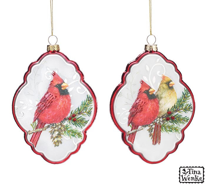ORNAMENT HOLIDAY HOPE CARDINALS
