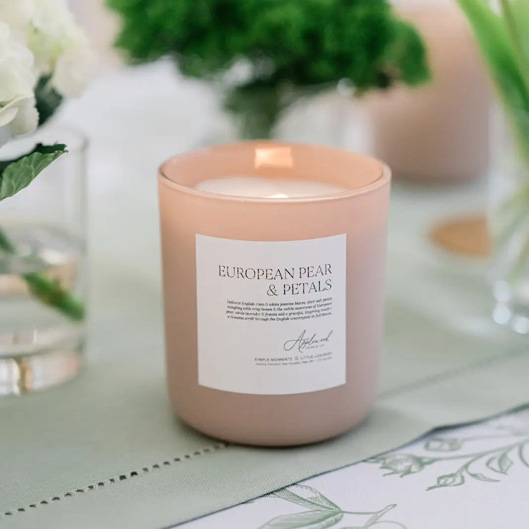 European Pear & Petals | Luxury Candle - Michigan Southern Charm