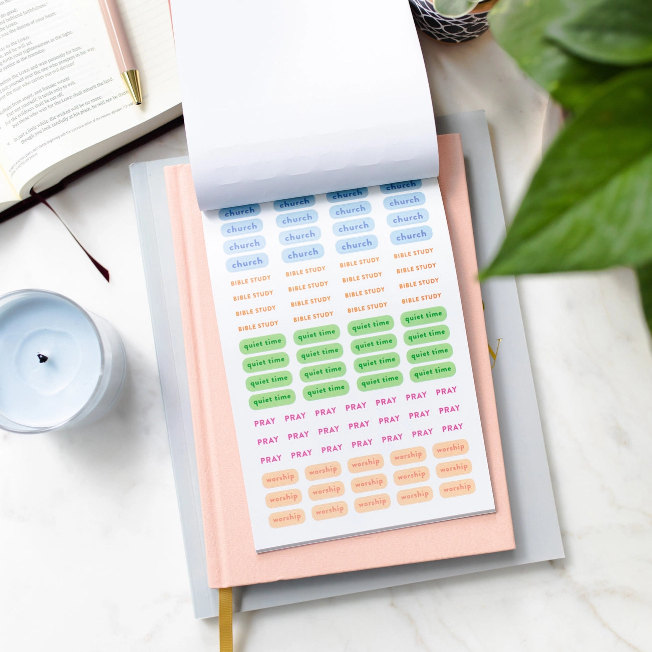 Faith Sticker Book For Bible Journaling - Michigan Southern Charm