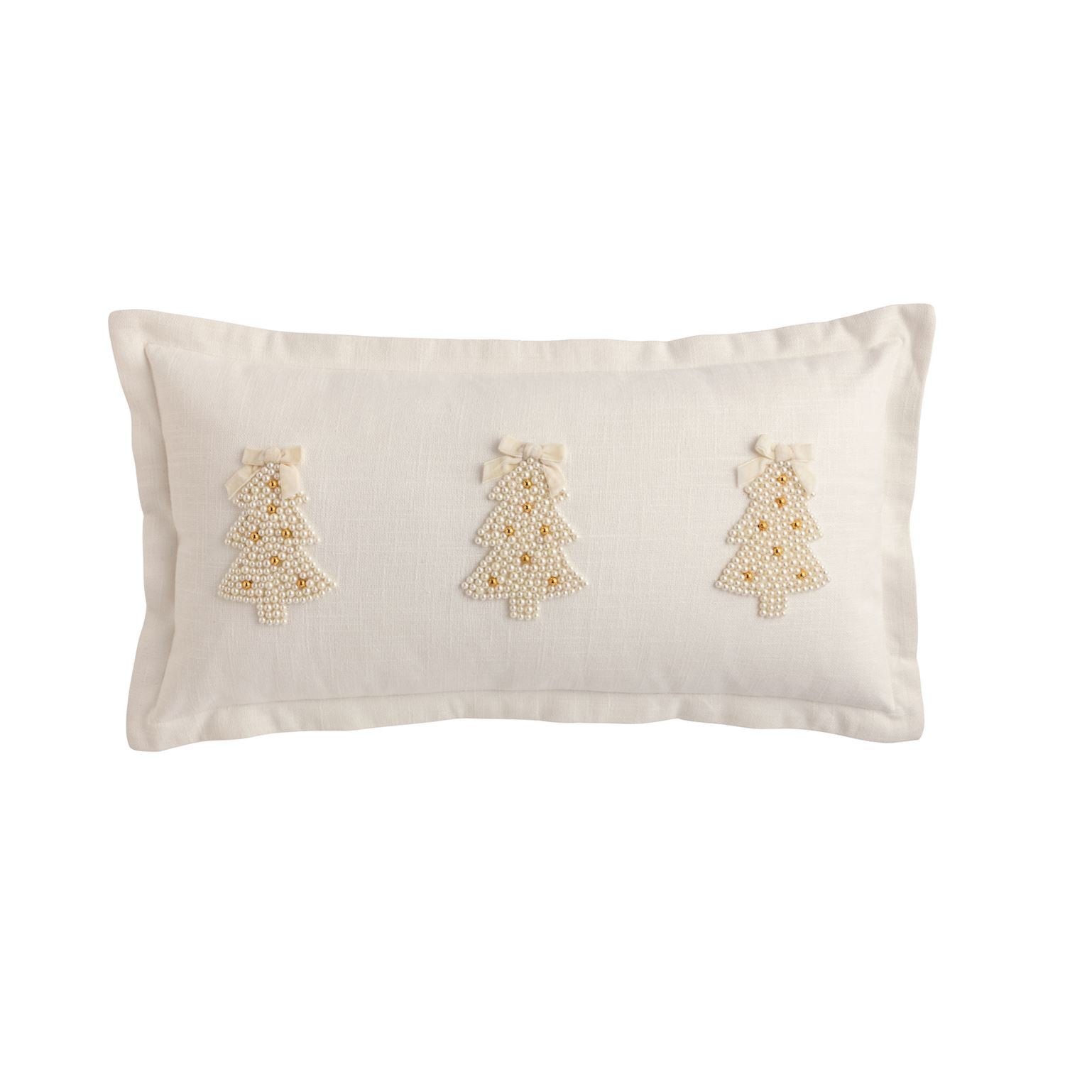 Tree Peral Embroidered Pillow
