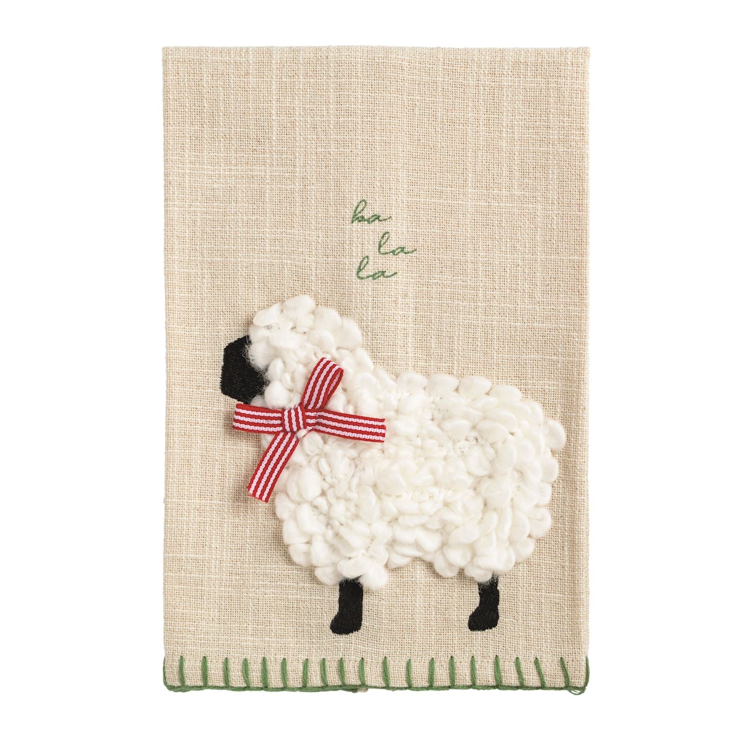 Sheep Farm Christmas Embroidered Towel