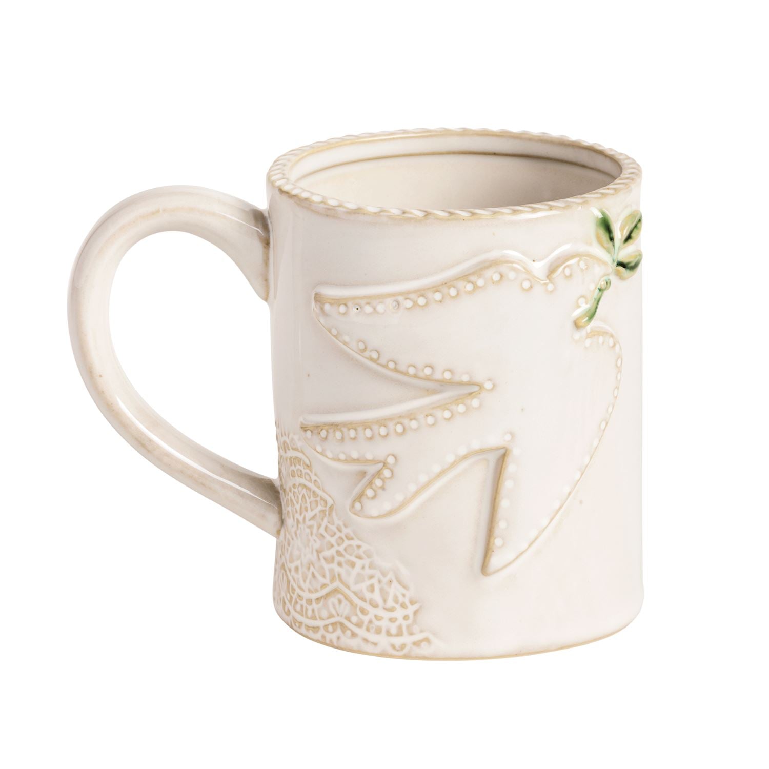 Turtle Dove White Christmas Mug
