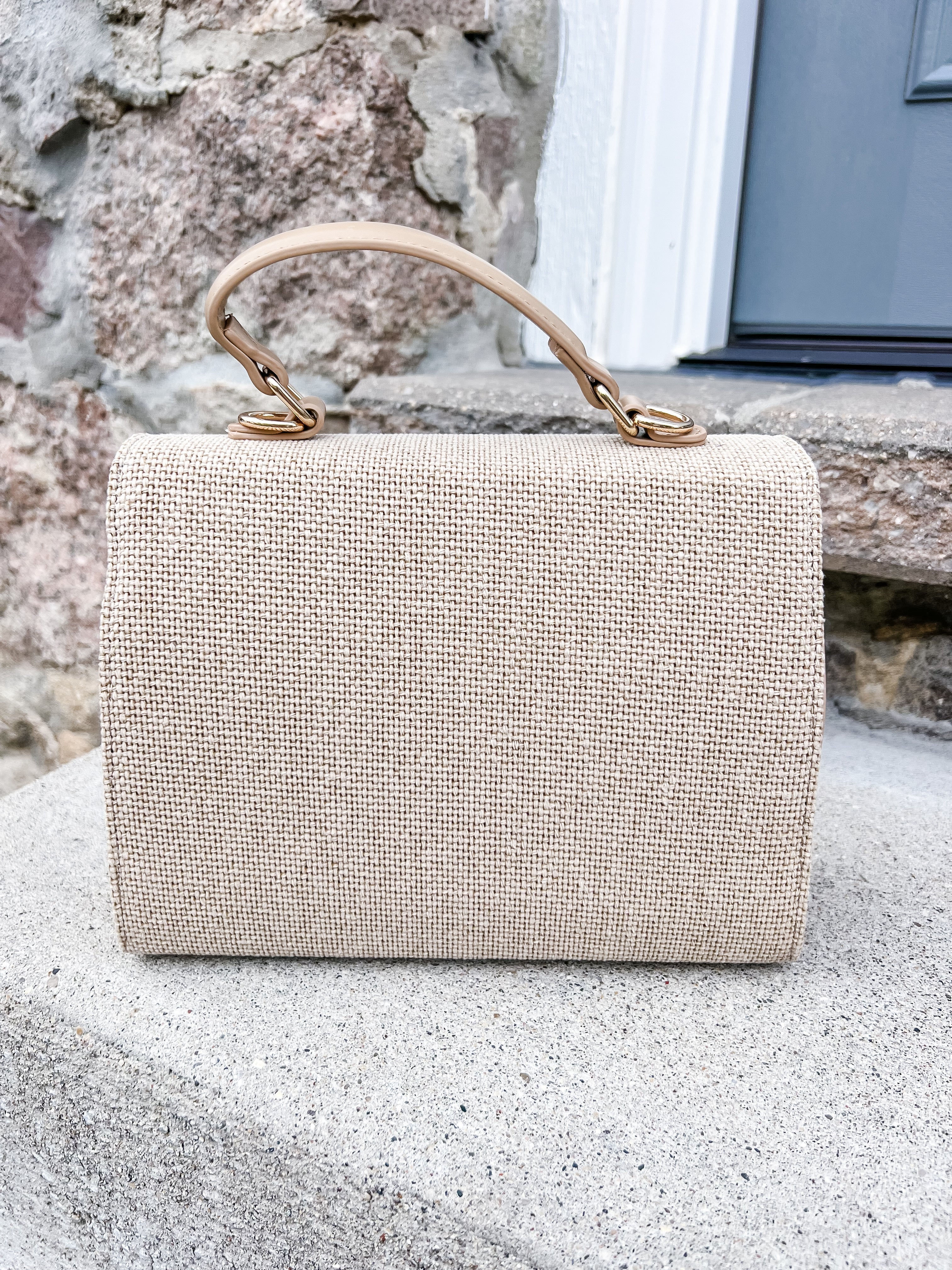 Adeline Weave Cotton Crossbody Bag