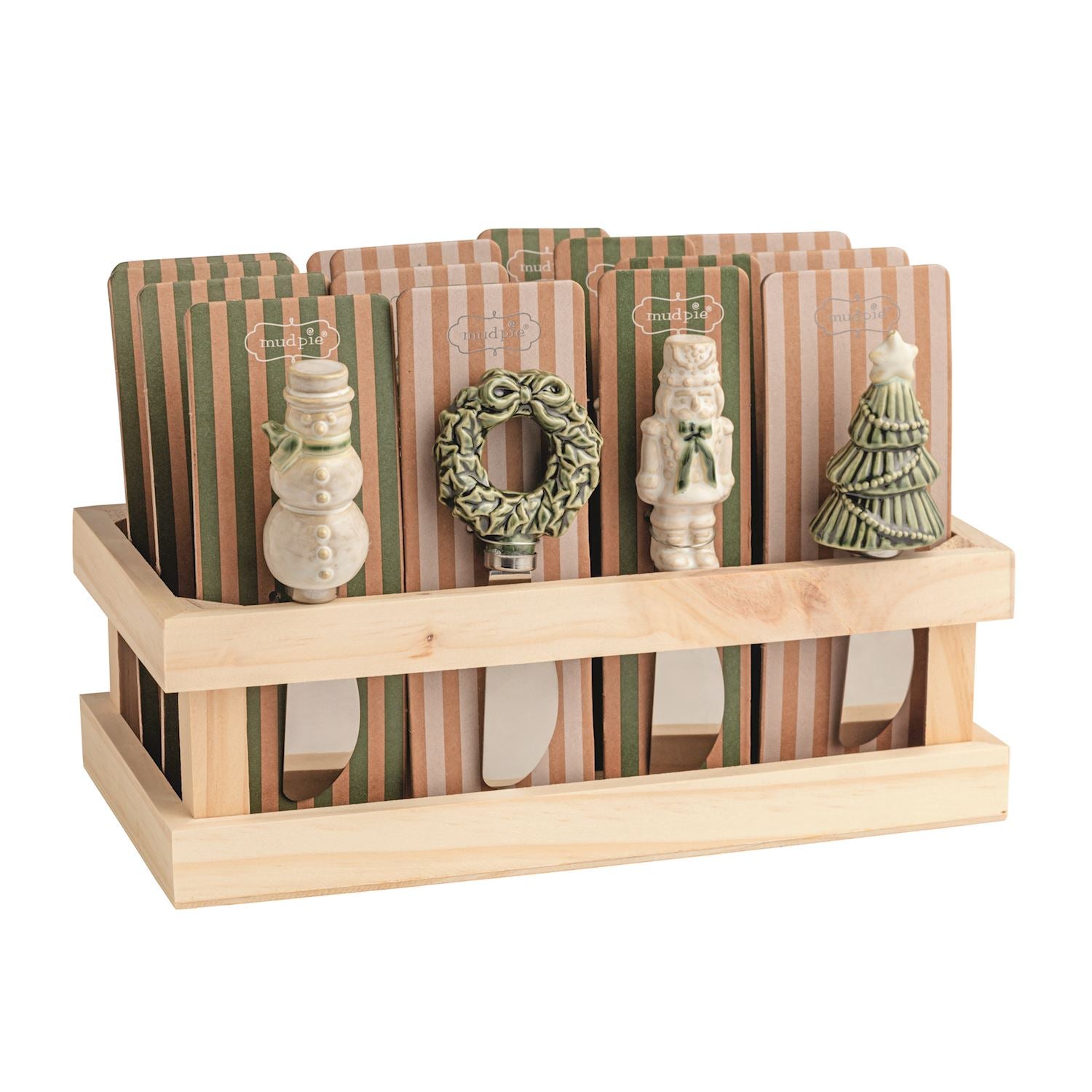 White Christmas Figural Spreaders