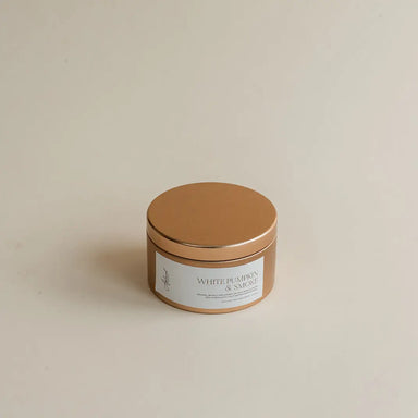 White Pumpkin & Smoke Travel Candle - Michigan Southern Charm