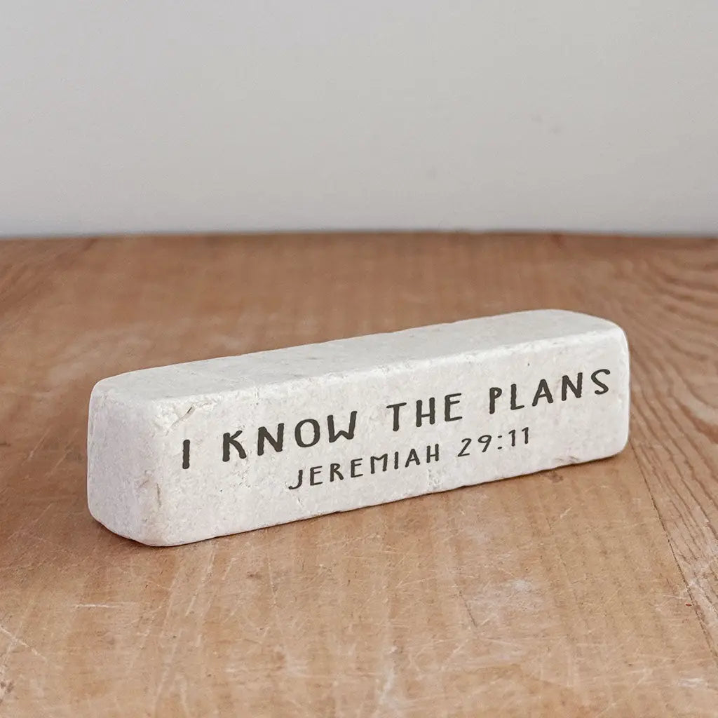Jeremiah 29:11 Marble Stone - Michigan Southern Charm