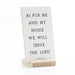 As For Me and My House 3x5 Shelf Sitter - Michigan Southern Charm