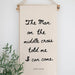 The Man On The Middle Cross Hanging Scroll Banner - Michigan Southern Charm