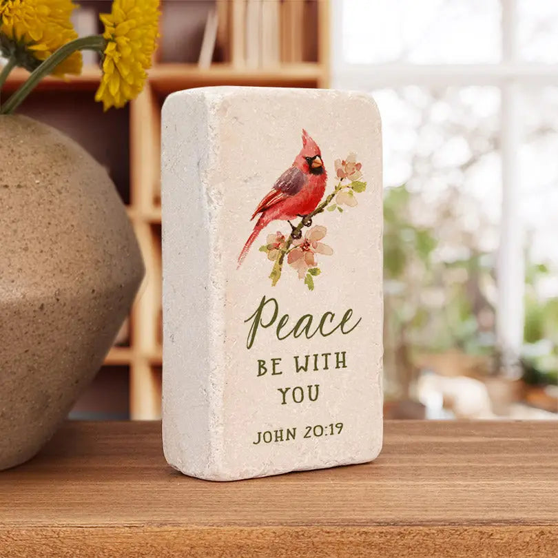 Peace Be With You Marble Stone - Michigan Southern Charm