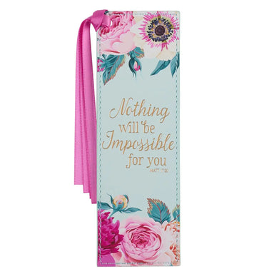 Nothing Will Be Impossible - Mint Green Bookmark - Michigan Southern Charm