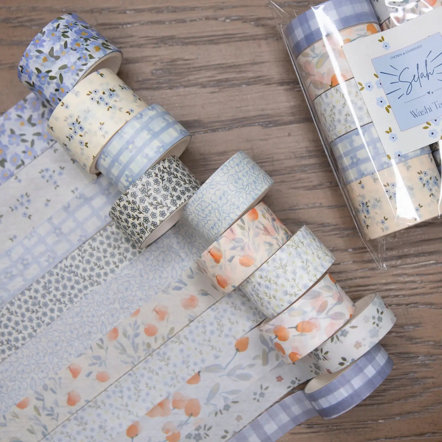 Cute Bible Journaling Washi Tape - Blue - Michigan Southern Charm