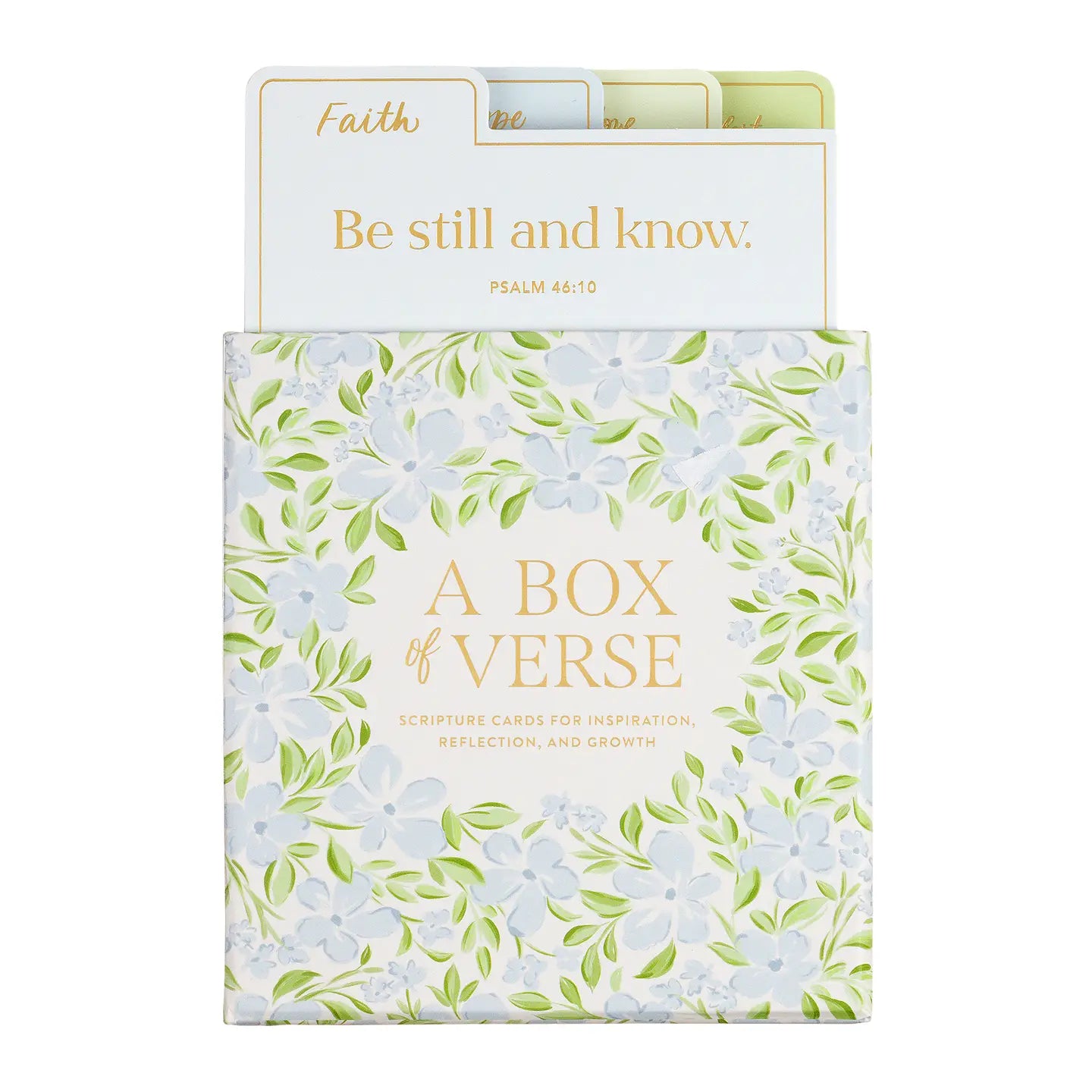 Blue & Green Floral Box of Verses