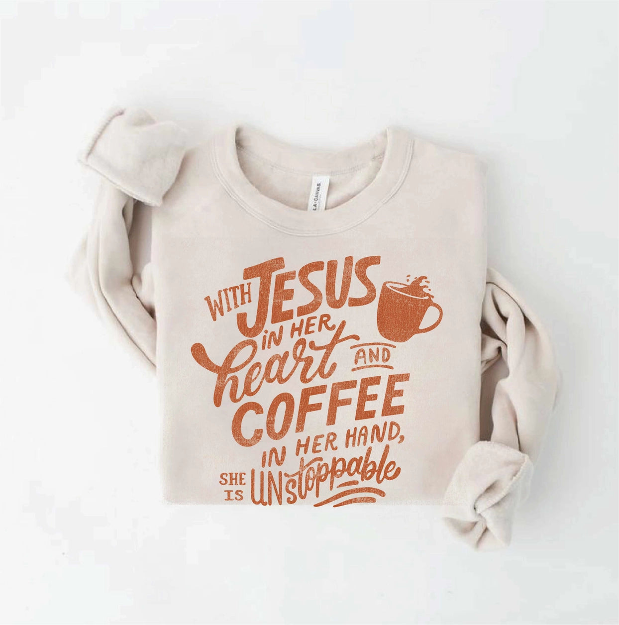 With Jesus in Her Heart  Sweatshirt