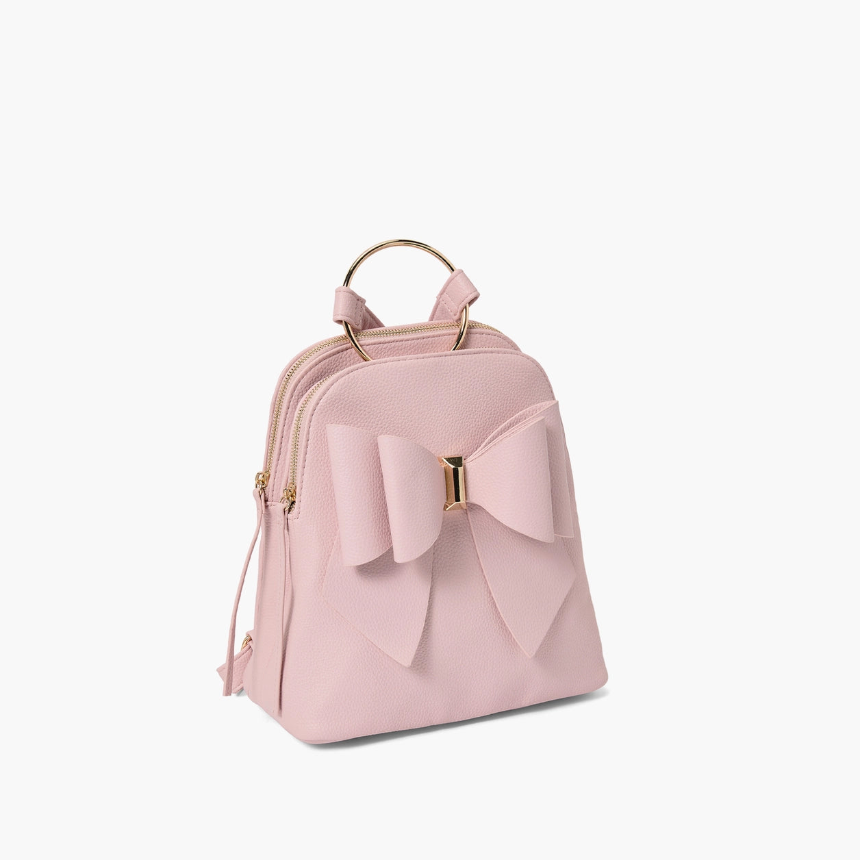Jasmine Bowtie Backpack Handbag Blush