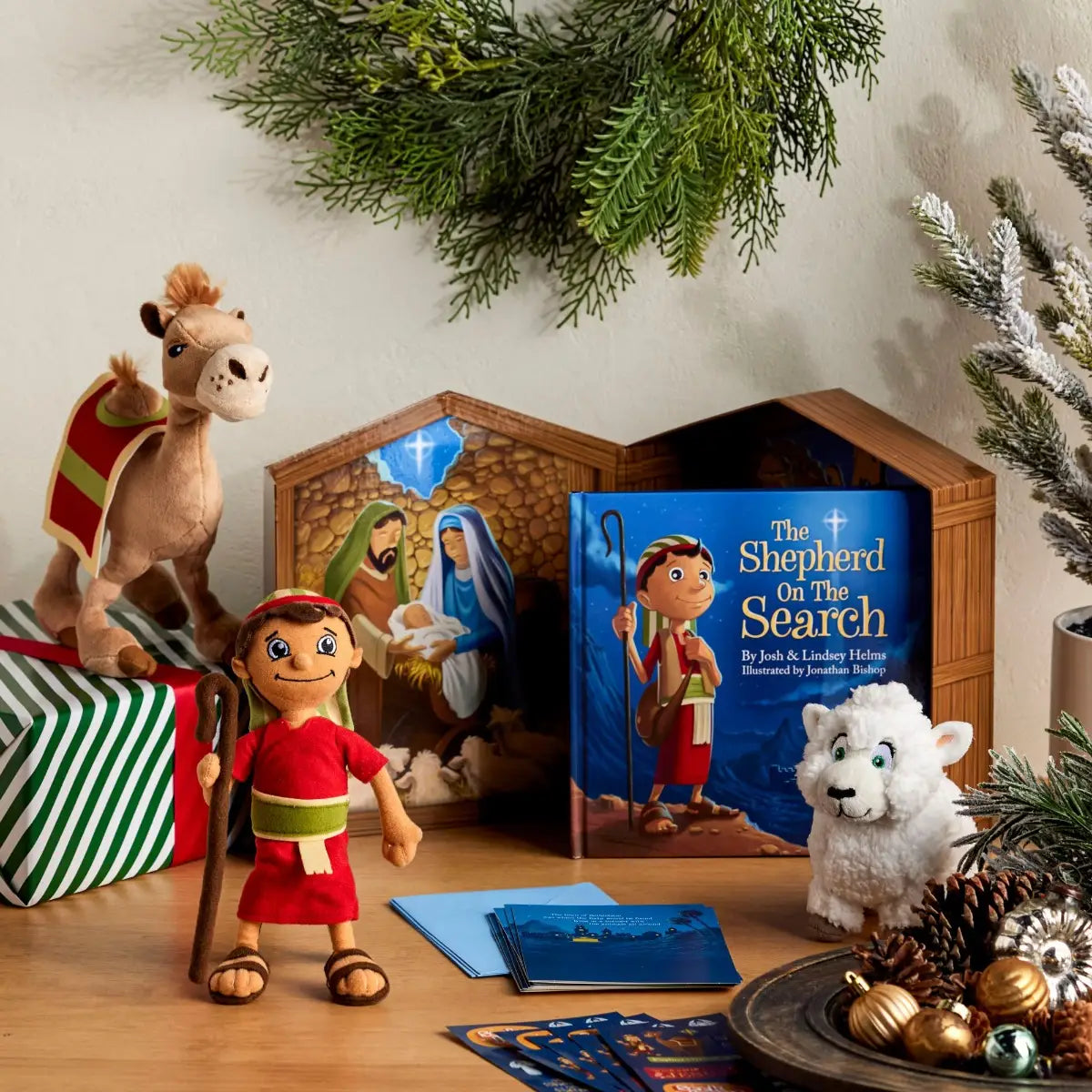 The Shepherd On The Search - Ewe Are Loved - Sheep Plush - Michigan Southern Charm