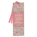 Bookmark Faux Leather Coral Trust in the Lord Isa 40:31 - Michigan Southern Charm