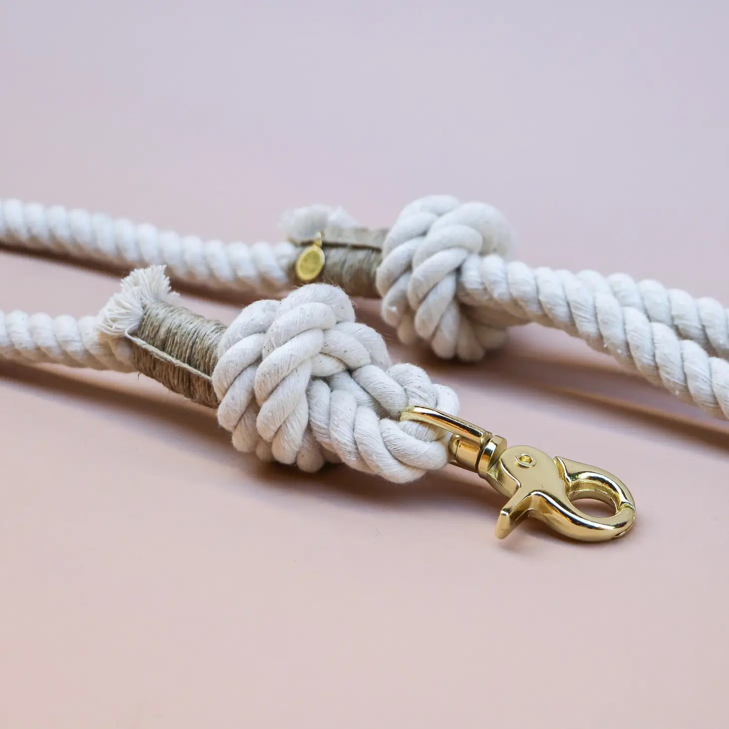 Vanilla Cream Dog Rope Leash
