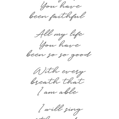 All of My Life You Have Been Faithful Art Print - Michigan Southern Charm