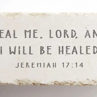Heal Me Lord And I Will Be Healed Marble Stone - Michigan Southern Charm