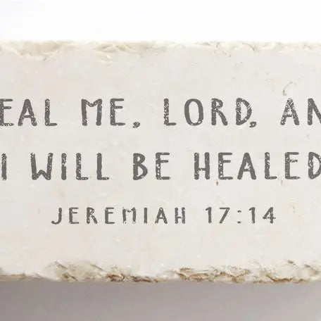 Heal Me Lord And I Will Be Healed Marble Stone - Michigan Southern Charm
