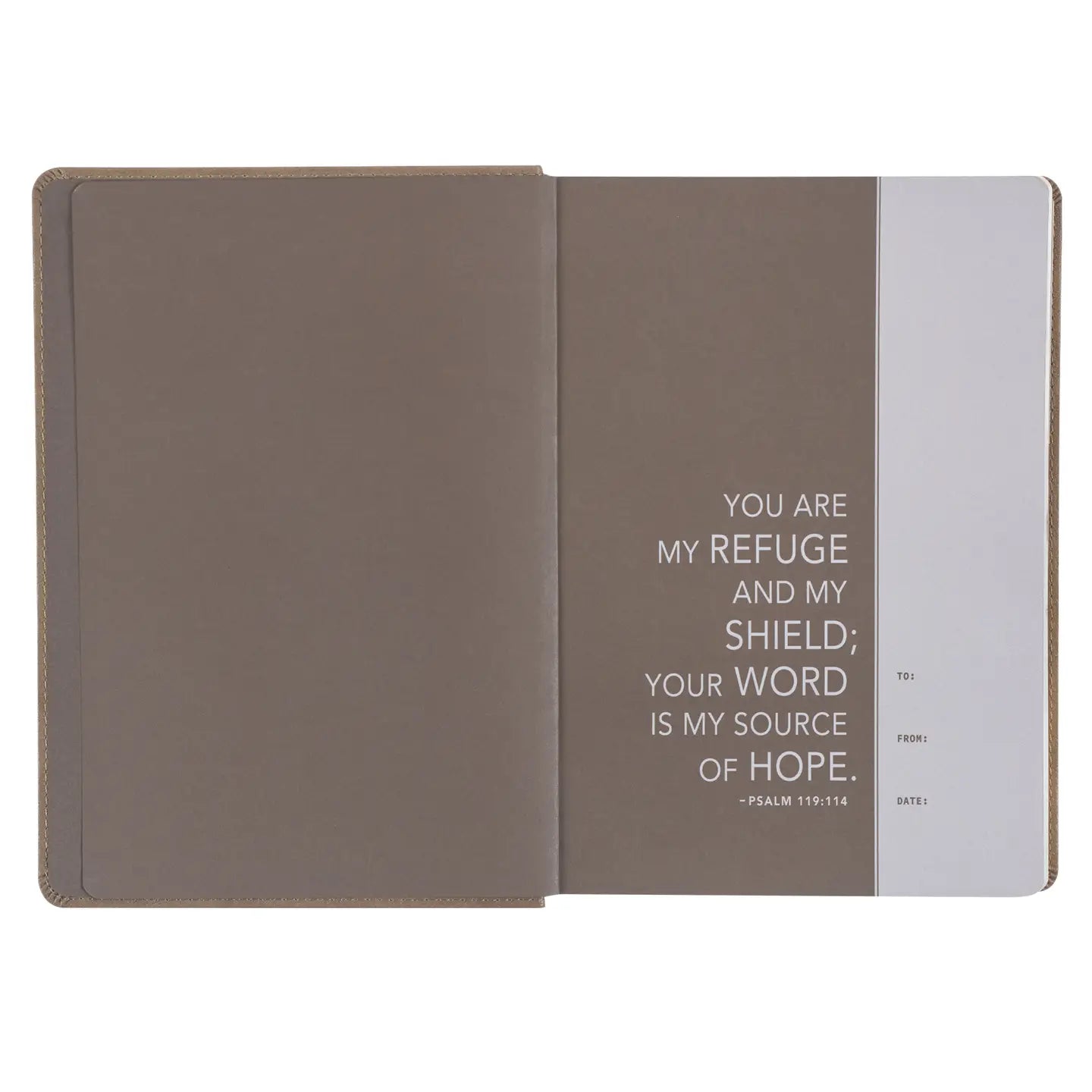 Devotional Bible Nlt For Men Faux Leather, Tan