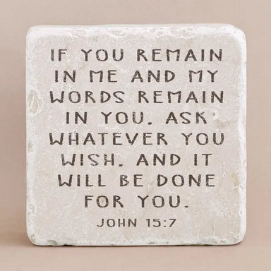 John 15:7 Marble Stone - Michigan Southern Charm